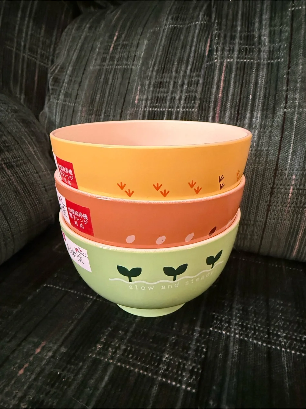 Daiso Japan lacquered bowls kids